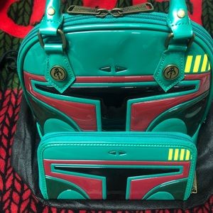 Loungefly Boba Fett Purse and Wallet Set